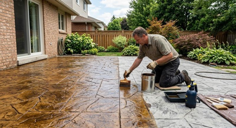 Cement Staining in Frisco, TX