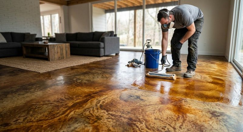 Cement Staining in Fort Worth, TX
